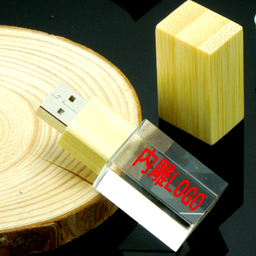 USB pha lê gỗ PL02